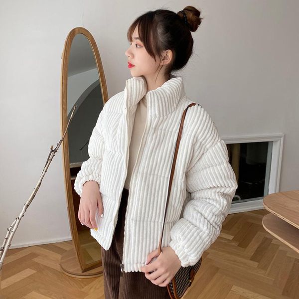 winter new korean loose and slim stand collar corduroy long sleeve cotton coat, Black
winter new korean loose and slim stand collar corduroy long sleeve cotton coat, Black