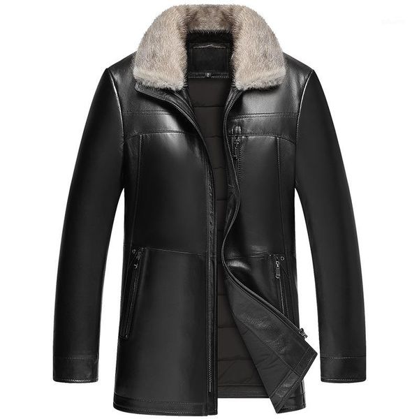 genuine leather jacket winter jacket men collar sheepskin coat for men warm down jackets 4xl manteau homme hiver my18261, Black
genuine leather jacket winter jacket men collar sheepskin coat for men warm down jackets 4xl manteau homme hiver my18261, Black