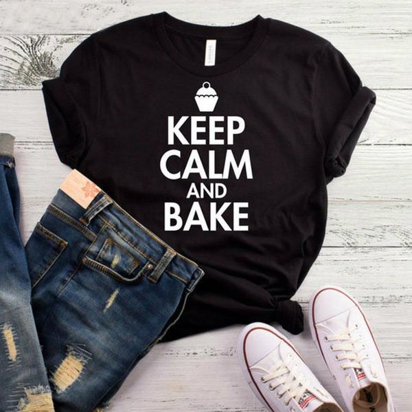 keep calm and bake print women tshirt cotton casual funny t shirt for lady yong girl tee higher quality drop ship s-463, White
keep calm and bake print women tshirt cotton casual funny t shirt for lady yong girl tee higher quality drop ship s-463, White