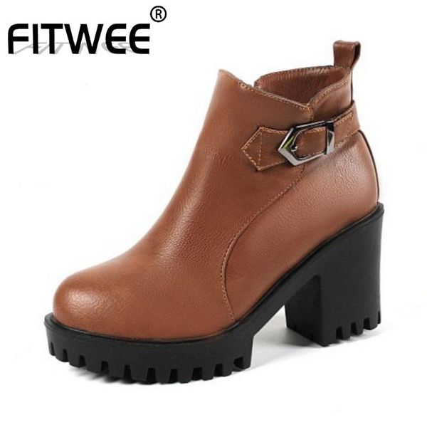 boots fitwee winter ankle pu leather women fashion work shoes black round toe buckle size 33-42
boots fitwee winter ankle pu leather women fashion work shoes black round toe buckle size 33-42