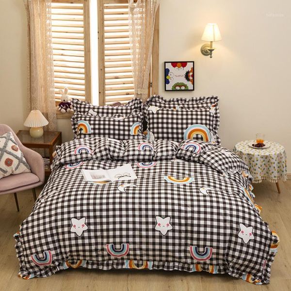 lattice rainbow bedding set home textile bedding duvet cover set sheet bedclothes 3/4pcs girls gift king twin size1
lattice rainbow bedding set home textile bedding duvet cover set sheet bedclothes 3/4pcs girls gift king twin size1