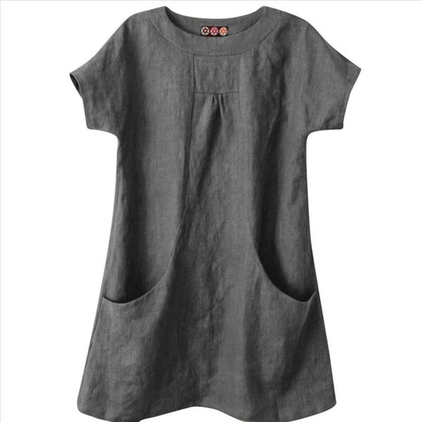 blouse women casual solid round neck short sleeve linen loose pocket blouse shirt blusas e camisas demeninas blouses women, White
blouse women casual solid round neck short sleeve linen loose pocket blouse shirt blusas e camisas demeninas blouses women, White