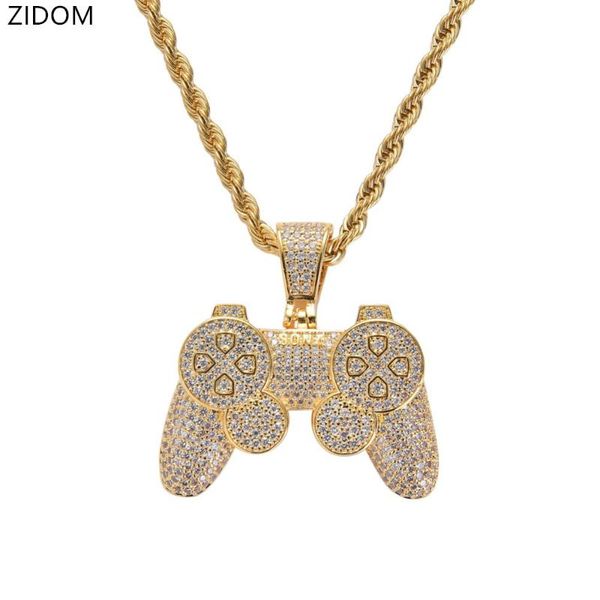 pendant necklaces men hip hop iced out game machine cubic zirconia male pendants necklace hiphop jewelry gifts, Silver
pendant necklaces men hip hop iced out game machine cubic zirconia male pendants necklace hiphop jewelry gifts, Silver