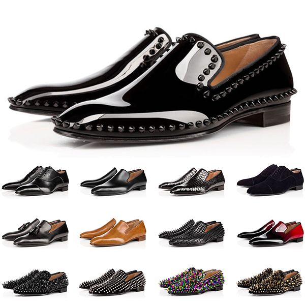 mens genuine leather shoes red bottoms low cut studded spikes dress shoe designer luxury mens trainers sneakers size 40-47, Black
mens genuine leather shoes red bottoms low cut studded spikes dress shoe designer luxury mens trainers sneakers size 40-47, Black