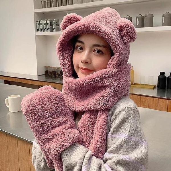 hats, scarves & gloves sets winter fashion and comfortable hat scarf three-piece suit thick hood cute casual dual-use three-in-one, Blue;gray
hats, scarves & gloves sets winter fashion and comfortable hat scarf three-piece suit thick hood cute casual dual-use three-in-one, Blue;gray