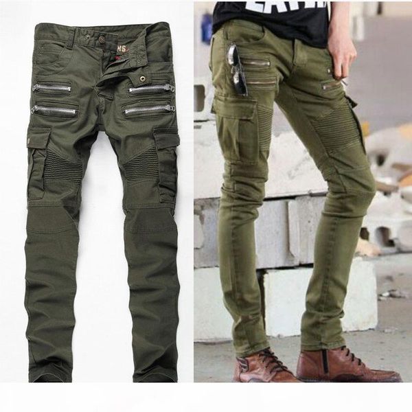 new men designer army green biker jeans men straight slim fit stretch denim skinny jeans mens trousers, Blue
new men designer army green biker jeans men straight slim fit stretch denim skinny jeans mens trousers, Blue