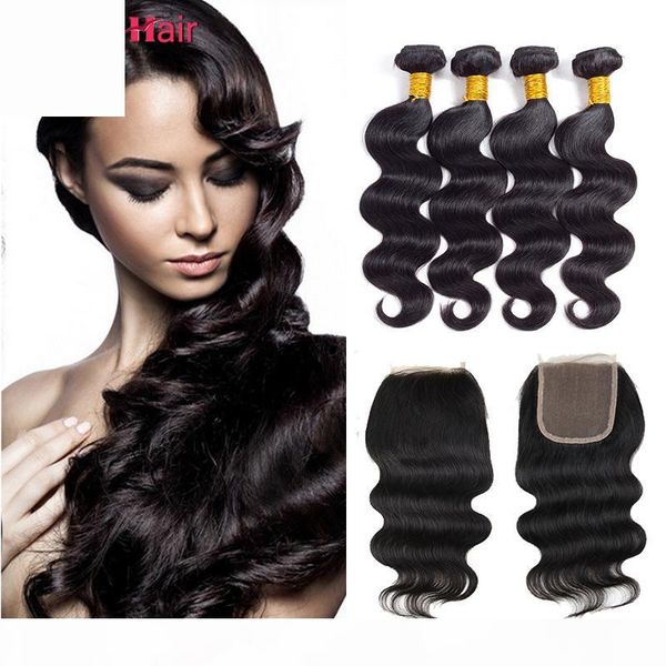 8a human hair bundles with lace closure natural color brazilian virgin hair 4 bundles with closure and baby hair body wave with closure, Black;brown
8a human hair bundles with lace closure natural color brazilian virgin hair 4 bundles with closure and baby hair body wave with closure, Black;brown