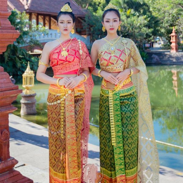 ethnic clothing traditional for women southeast asian clothes bronzing ahom shan dai custuome skirt sets thai dress, Red
ethnic clothing traditional for women southeast asian clothes bronzing ahom shan dai custuome skirt sets thai dress, Red