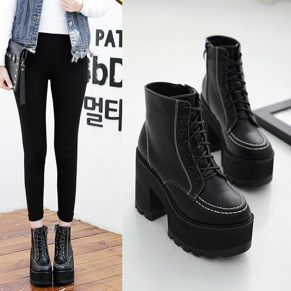 brand women's shoes winter boots lady boots-women platform round toe fashion 2020 high heel rock mid-calf mid calf, Black
brand women's shoes winter boots lady boots-women platform round toe fashion 2020 high heel rock mid-calf mid calf, Black