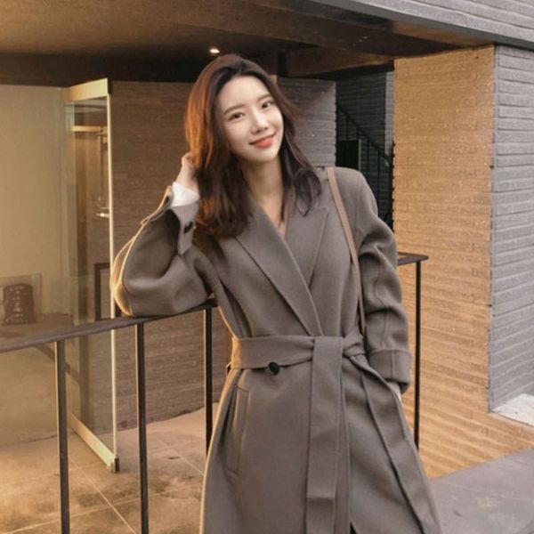 women's wool & blends han edition cloth coat in autumn and winter 2021, the long fashion joker, Black
women's wool & blends han edition cloth coat in autumn and winter 2021, the long fashion joker, Black