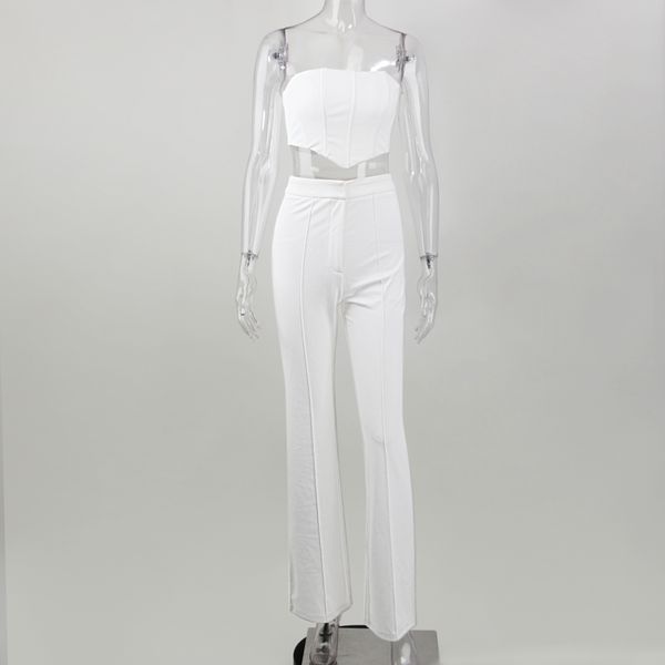 jillperi strapless corset crop and flare pants sets solid high waist women outfit elegant casual legging 2 piece set q1217, Black;white
jillperi strapless corset crop and flare pants sets solid high waist women outfit elegant casual legging 2 piece set q1217, Black;white