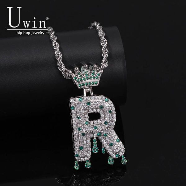 chains uwin custom crown drip bubble initial letter chain necklace pendant men's and women's cubic zircon hip hop jewelry, Silver
chains uwin custom crown drip bubble initial letter chain necklace pendant men's and women's cubic zircon hip hop jewelry, Silver