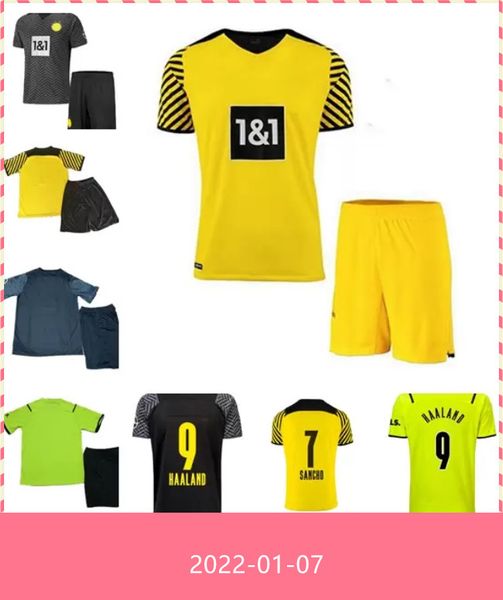 21 22 limited edition soccer jersey haaland 110th 2021 2022 football uniforms bellingham sancho hummels brandt men kids kit, Black;yellow
21 22 limited edition soccer jersey haaland 110th 2021 2022 football uniforms bellingham sancho hummels brandt men kids kit, Black;yellow