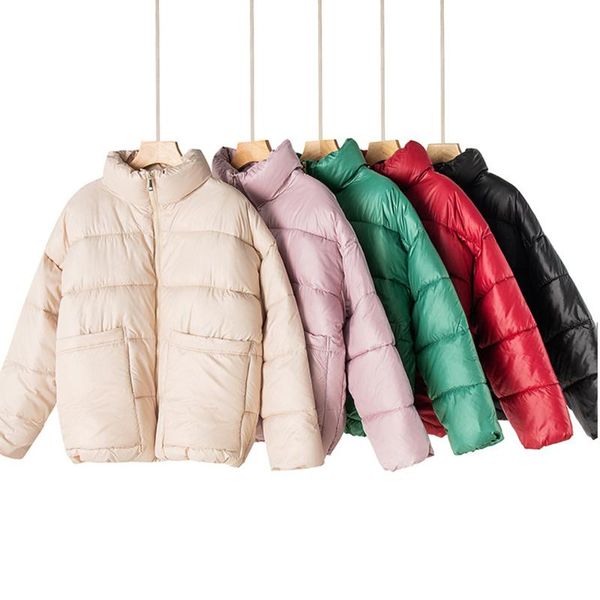 women's down & parkas women winter jacket 2021 loose style bright face padded collar short little skin wash coat 202, Black
women's down & parkas women winter jacket 2021 loose style bright face padded collar short little skin wash coat 202, Black