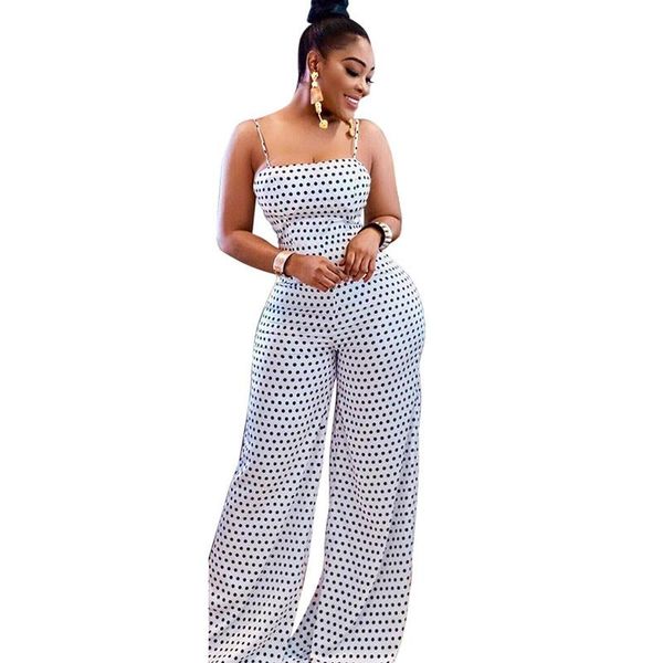 black white polka dot loose wide leg jumpsuit women spaghetti strap sleeveless strapless romper backless bow tie beach overalls
black white polka dot loose wide leg jumpsuit women spaghetti strap sleeveless strapless romper backless bow tie beach overalls