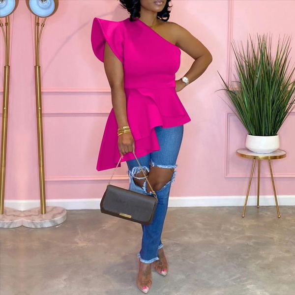 one shoulder blouse high waist rose red long shirts female elegant party dinner club blouse shirts 2020 african, White
one shoulder blouse high waist rose red long shirts female elegant party dinner club blouse shirts 2020 african, White