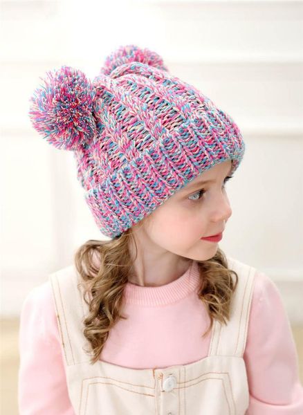 kid knit crochet beanies hat girls soft double balls winter warm hat 12 colors outdoor baby pom jllwyl bde_jewelry, Blue;gray
kid knit crochet beanies hat girls soft double balls winter warm hat 12 colors outdoor baby pom jllwyl bde_jewelry, Blue;gray