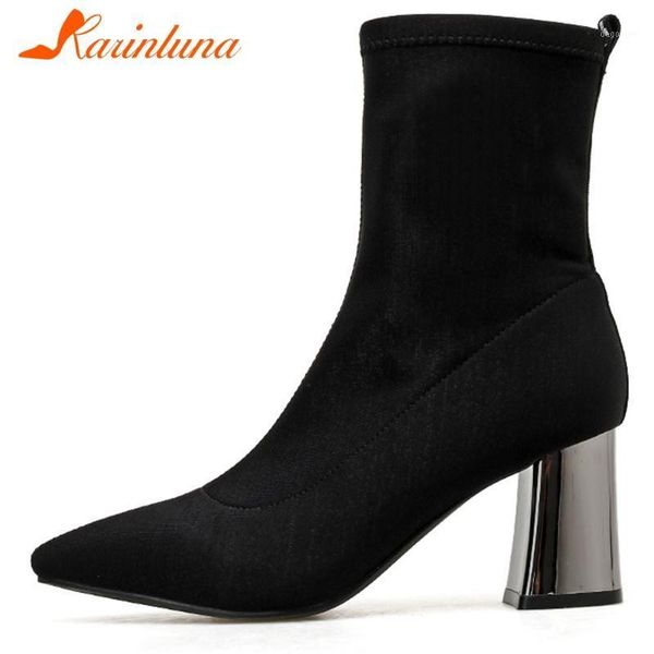boots karin spring ladies high hoof heels party street ankle stretch women fashion pointed toe shoes woman1, Black
boots karin spring ladies high hoof heels party street ankle stretch women fashion pointed toe shoes woman1, Black