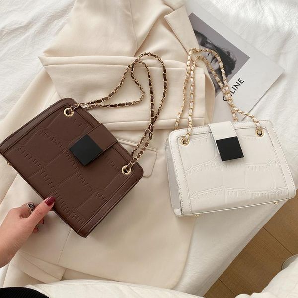 cross body fashion street women solid pu crossbody bag retro alligator chain shoulder totes simple female daily
cross body fashion street women solid pu crossbody bag retro alligator chain shoulder totes simple female daily