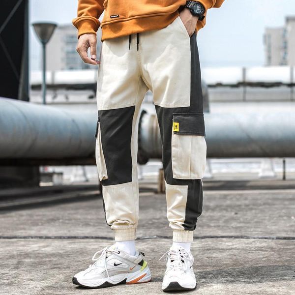 patchwork streetwear side pockets cargo joggers pants men's tactical trousers men casual fashion hip hop sweatpants overalls mid1, Black
patchwork streetwear side pockets cargo joggers pants men's tactical trousers men casual fashion hip hop sweatpants overalls mid1, Black
