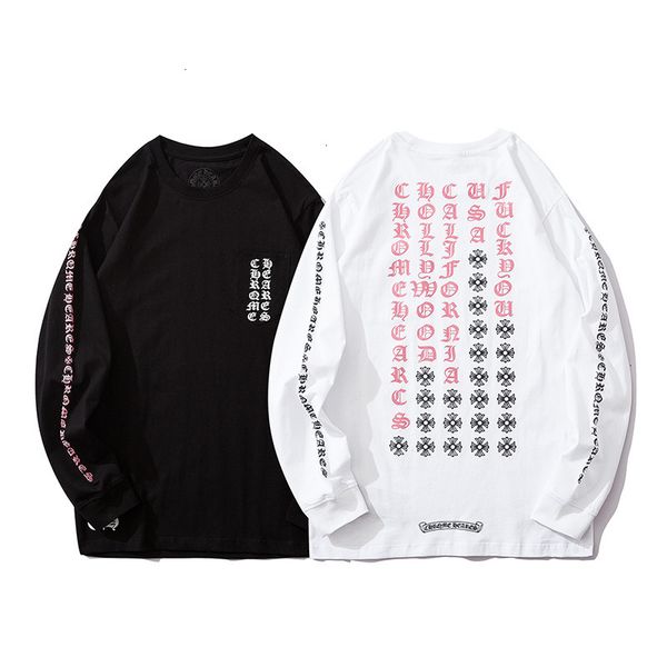 ch fashion autumn new men's long sleeve hip hop trend ins loose student couple's round neck sweater, Black;white
ch fashion autumn new men's long sleeve hip hop trend ins loose student couple's round neck sweater, Black;white