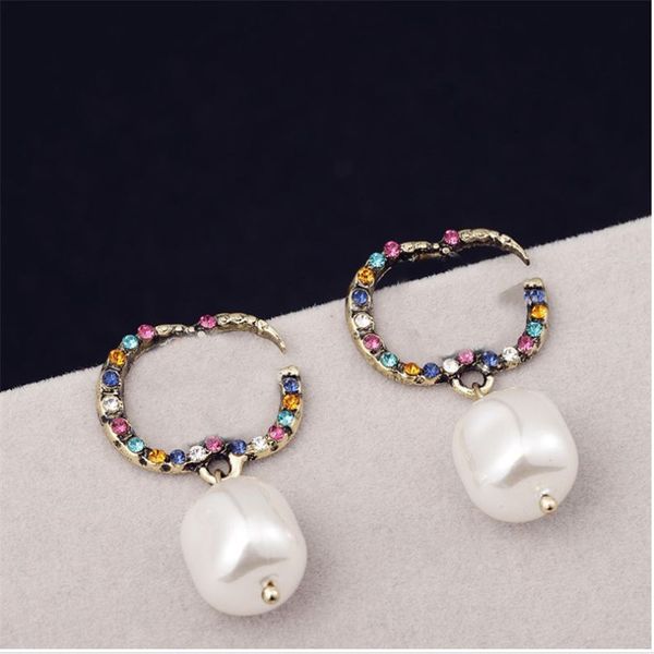shiny color diamond earrings charm pearl pendants earrings jewelry double letter europe america rhinestone studs wholesale, Golden
shiny color diamond earrings charm pearl pendants earrings jewelry double letter europe america rhinestone studs wholesale, Golden