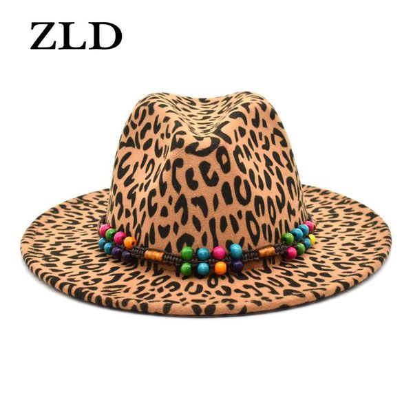 ZLD women's hats winter new felt Fedoras hat fashion Leopard Jazz cap ladies Casual Party Formal caps men Gentleman hat, Blue;gray
ZLD women's hats winter new felt Fedoras hat fashion Leopard Jazz cap ladies Casual Party Formal caps men Gentleman hat, Blue;gray