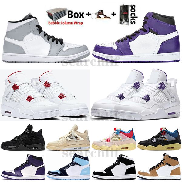 jumpman 4 4s metallic purple red white sail union black basketball shoes 1 1s high og unc dark mocha fearless men women sneakers
jumpman 4 4s metallic purple red white sail union black basketball shoes 1 1s high og unc dark mocha fearless men women sneakers