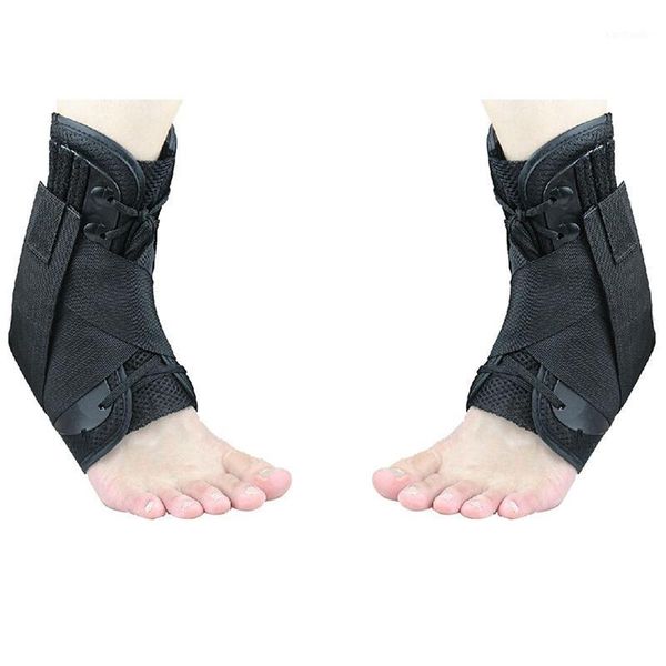 ankle support 2 pcs adjustable plantar fasciitis splint sport pain toe foot brace stabilizer protector-xl & s1, Blue;black