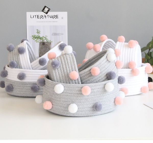 wool ball cotton rope knitting storage basket table cosmetics storage basket nordic style sundry storage box
wool ball cotton rope knitting storage basket table cosmetics storage basket nordic style sundry storage box