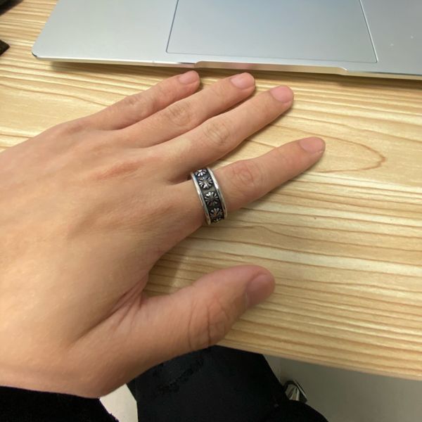 men's stainless steel eternal ring fashion matching, Silver