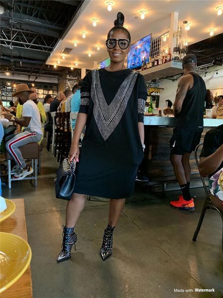 womens v pattern dress clothing fashion trend long sleeve round neck short skirt spring female new casual solid color loose dress, Black;gray
womens v pattern dress clothing fashion trend long sleeve round neck short skirt spring female new casual solid color loose dress, Black;gray