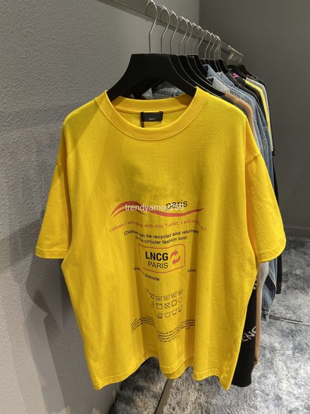 women's t-shirt spring and summer high version b home front back waves slogan printing pullover round neck loose men's women', White
women's t-shirt spring and summer high version b home front back waves slogan printing pullover round neck loose men's women', White
