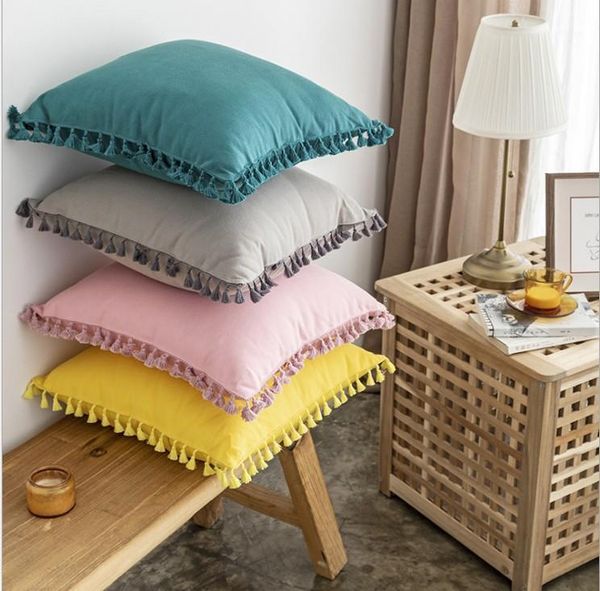 solid green grey yellow pink cushion cover canvas pillow cover with tassels 45x45cm for sofa car home decoration1
solid green grey yellow pink cushion cover canvas pillow cover with tassels 45x45cm for sofa car home decoration1