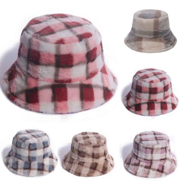 women fashion hats casual flat bucket hat plaid caps women's lattice plus velvet thick windproof fisherman hat warm basin, Blue;gray
women fashion hats casual flat bucket hat plaid caps women's lattice plus velvet thick windproof fisherman hat warm basin, Blue;gray