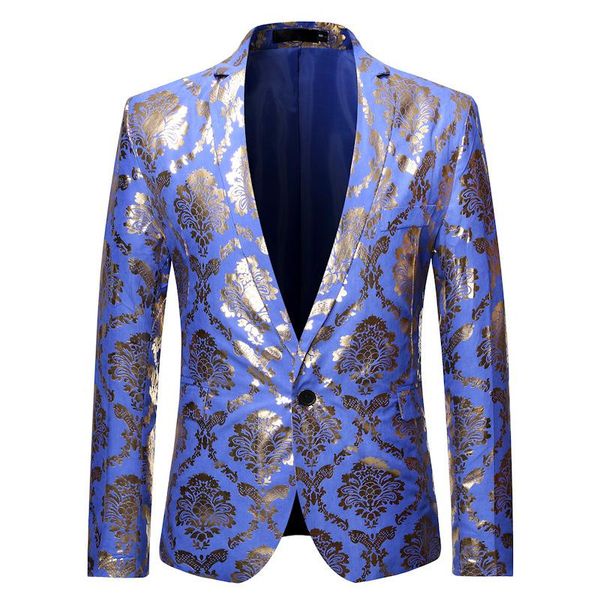 blazers fashion suit men jacket single breasted one button gold print pattern stage costume singer host banquet party black blue, White;black
blazers fashion suit men jacket single breasted one button gold print pattern stage costume singer host banquet party black blue, White;black