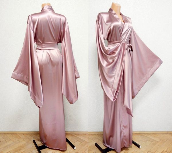 satin women sleepwear long sleeves one piece custom made nightgown floor length womens designer pyjamas ing, White
satin women sleepwear long sleeves one piece custom made nightgown floor length womens designer pyjamas ing, White