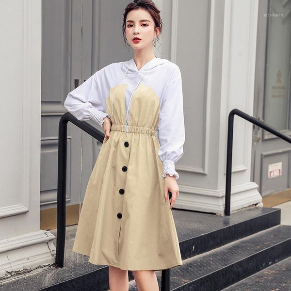 fashion women's clothing casual dress female loose vestidos de festa patchwork autumn dresses high waist boho dress1, Black;gray
fashion women's clothing casual dress female loose vestidos de festa patchwork autumn dresses high waist boho dress1, Black;gray