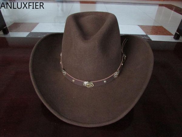 wide brim hats 100% woolen cap men's waterproof wrinkle-equestrian hat cowboy large-brimmed gentleman b-8133, Blue;gray
wide brim hats 100% woolen cap men's waterproof wrinkle-equestrian hat cowboy large-brimmed gentleman b-8133, Blue;gray