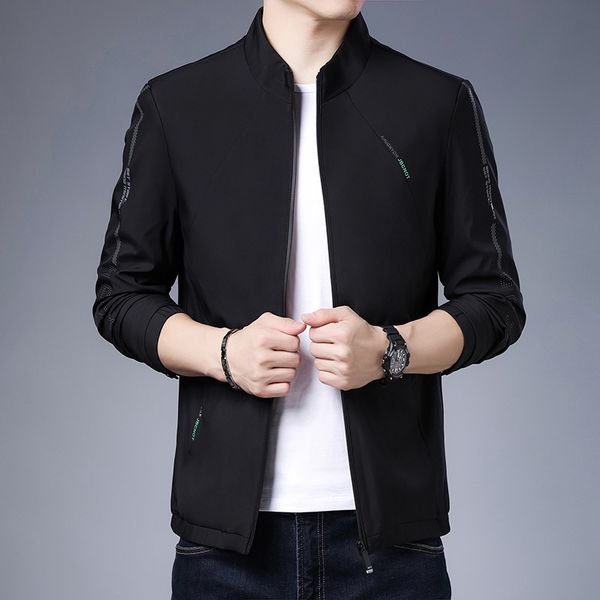 2020 winter new trend men's letter printing long sleeve decorative stand collar jacket zipper dart pocket, Black;brown
2020 winter new trend men's letter printing long sleeve decorative stand collar jacket zipper dart pocket, Black;brown
