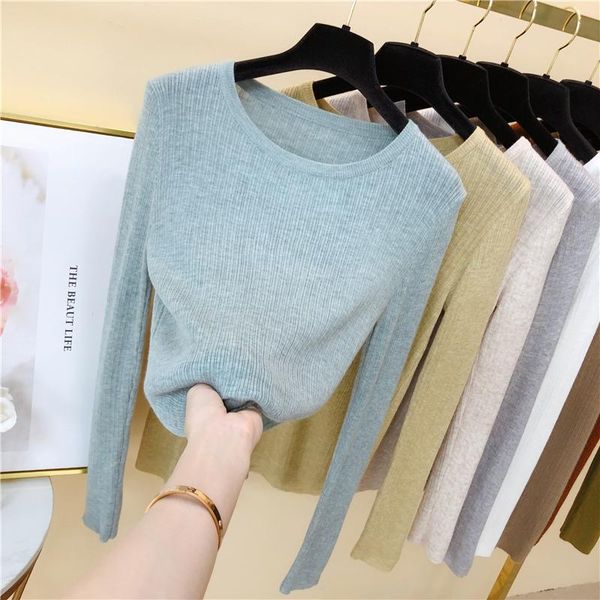 women's sweaters soft o-neck solid sweater women 2021 arrival slim knitted pullover modis basic, White;black
women's sweaters soft o-neck solid sweater women 2021 arrival slim knitted pullover modis basic, White;black