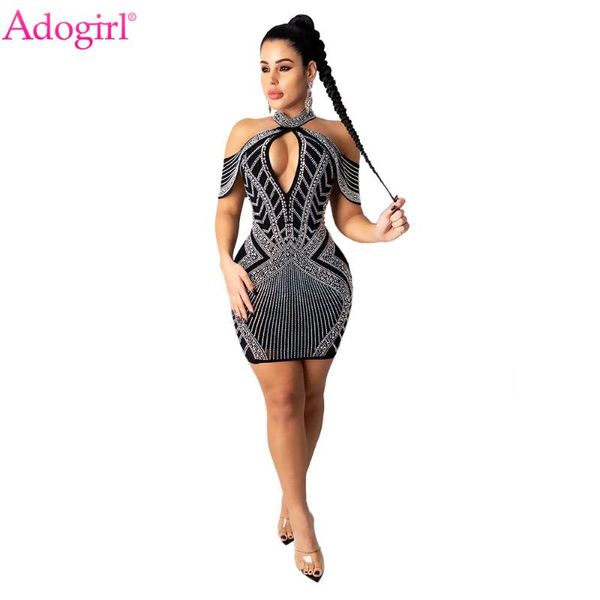 adogirl women diamonds bodycon mini dress deep v neck hollow out short vestidos night club party fashion slim robes, Black;gray
adogirl women diamonds bodycon mini dress deep v neck hollow out short vestidos night club party fashion slim robes, Black;gray