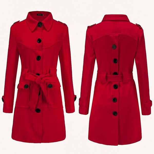 slim button woolen coat women's 2020 new autumn solid color long coats belt lapel pocket coat back slit women fashion jacket1, Black
slim button woolen coat women's 2020 new autumn solid color long coats belt lapel pocket coat back slit women fashion jacket1, Black