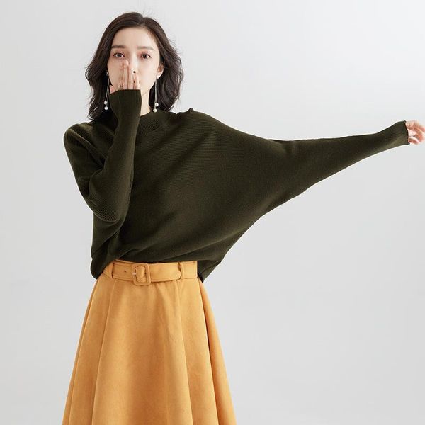 2019 spring and autumn new o-neck long sleeve loose pullover sweater bat sleeve solid knitting rendering sweater feminino f95801, White;black
2019 spring and autumn new o-neck long sleeve loose pullover sweater bat sleeve solid knitting rendering sweater feminino f95801, White;black