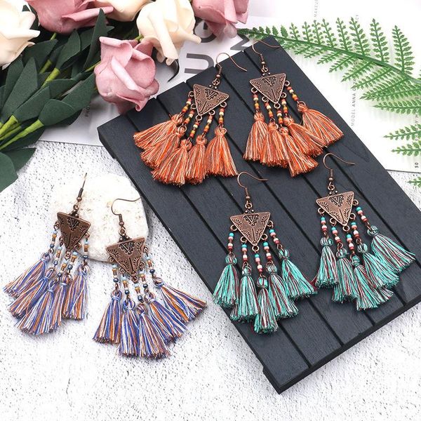 dangle & chandelier boho tassel earrings for women vintage summer gypsy triangle alloy hanging fashion jewelry accessories, Silver
dangle & chandelier boho tassel earrings for women vintage summer gypsy triangle alloy hanging fashion jewelry accessories, Silver