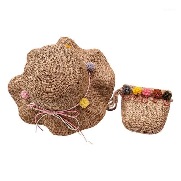 summer child baby girls straw woven sun hat with portable handbag pouch cute cartoon pompom sunscreen beach cap1, Yellow
summer child baby girls straw woven sun hat with portable handbag pouch cute cartoon pompom sunscreen beach cap1, Yellow