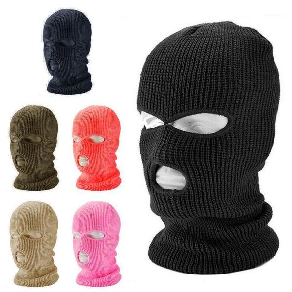 cycling caps & masks 3 hole full ski mask winter warm hat knitting wool headgear solid color soft coverage windproof dustproof and warm1, Black
cycling caps & masks 3 hole full ski mask winter warm hat knitting wool headgear solid color soft coverage windproof dustproof and warm1, Black