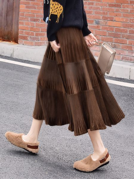 2021 new new season high waist skirt midi dress fall and female winter woman clothes yw6u, Black
2021 new new season high waist skirt midi dress fall and female winter woman clothes yw6u, Black