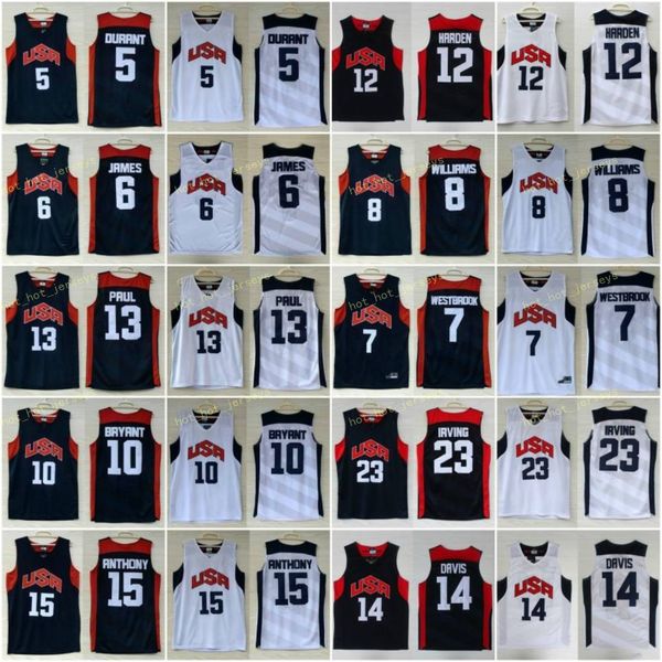 vintage 2012 dream team ten jersey kevin 5 durant kebe 10 bryamt james 12 harden chris 13 paul basketball jerseys american team, Black
vintage 2012 dream team ten jersey kevin 5 durant kebe 10 bryamt james 12 harden chris 13 paul basketball jerseys american team, Black