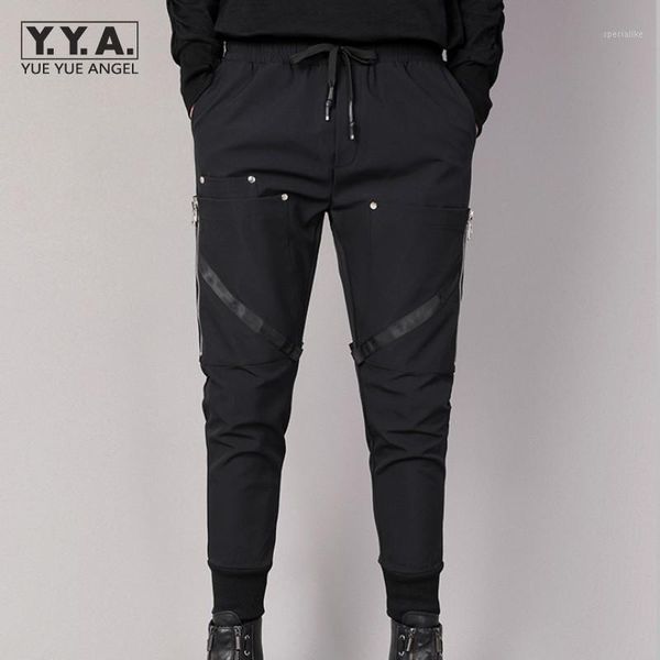 zipper pockets casual male pants elastic black drawstring pencil harem trousers gothic slim fit personality jogger sweatpants1
zipper pockets casual male pants elastic black drawstring pencil harem trousers gothic slim fit personality jogger sweatpants1